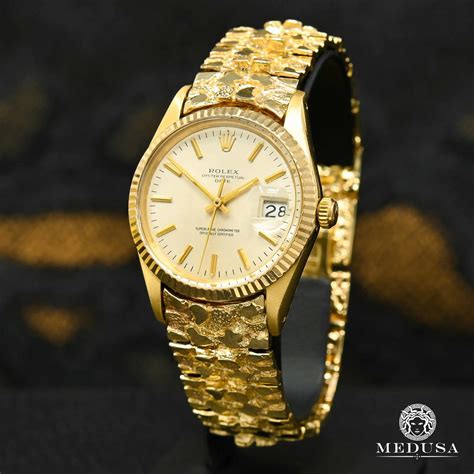 mens gold nugget rolex watch|Rolex day date 36 price.